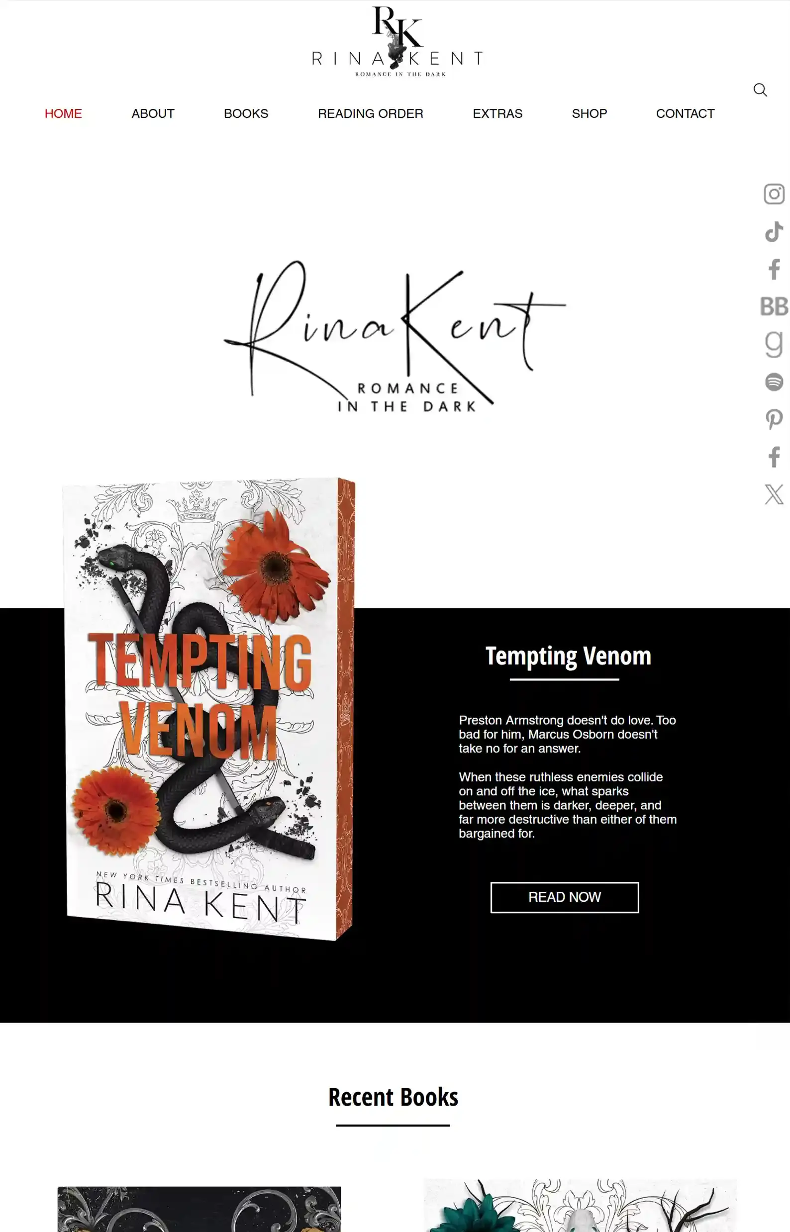 12 Dark Romance Author Websites That Are Sinfully Good 1 Dark Romance Author Websites Rina Kent