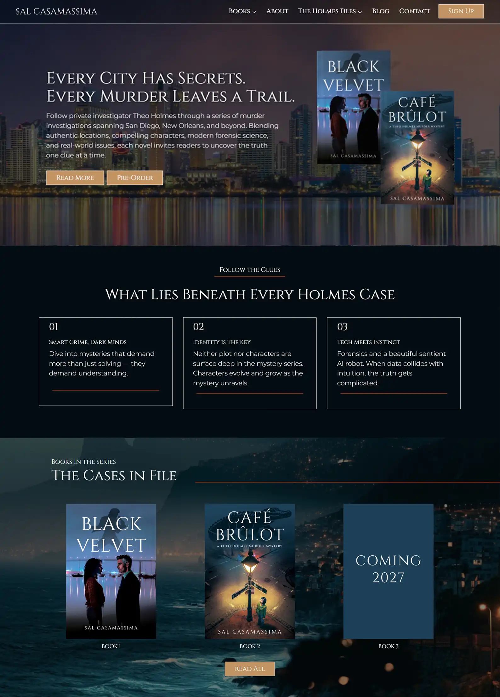 Murder Mystery Author Website: Sal Casamassima 2 Rocket Expansion Case Studies Sal Casamassima Home 1