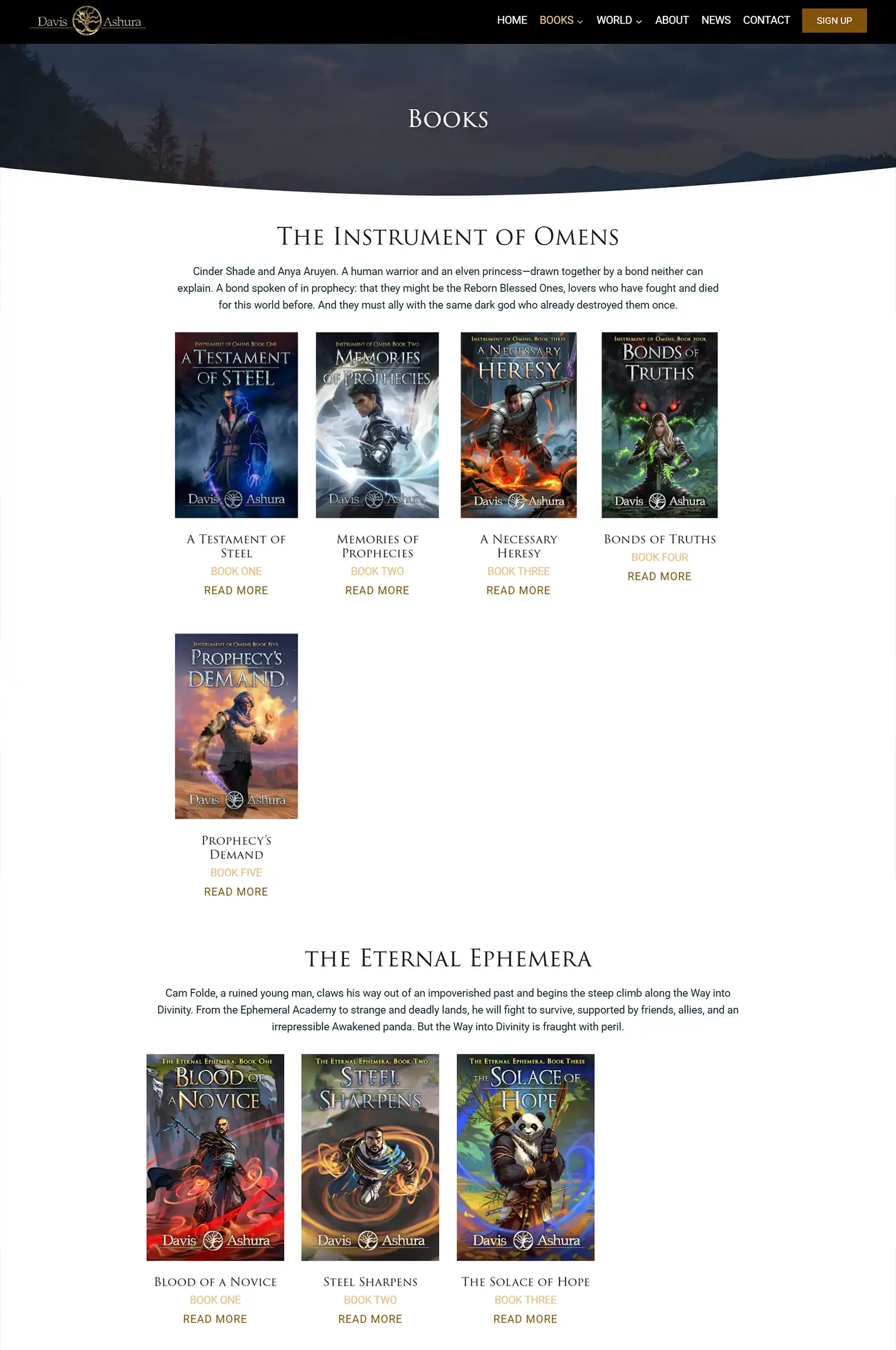 Epic Fantasy Author Website: Davis Ashura 6 Rocket Expansion Case Study Davis Ashura Book Overview 1
