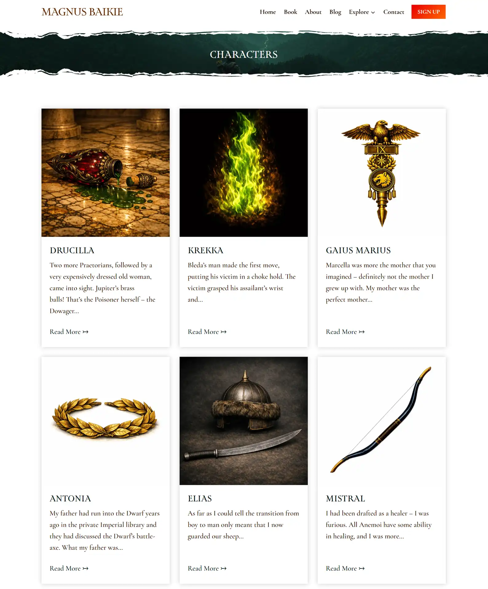 Fantasy Author Website: Magnus Baikie 9 Rocket Expansion Case Study Magnus Baikie Characters 1 1
