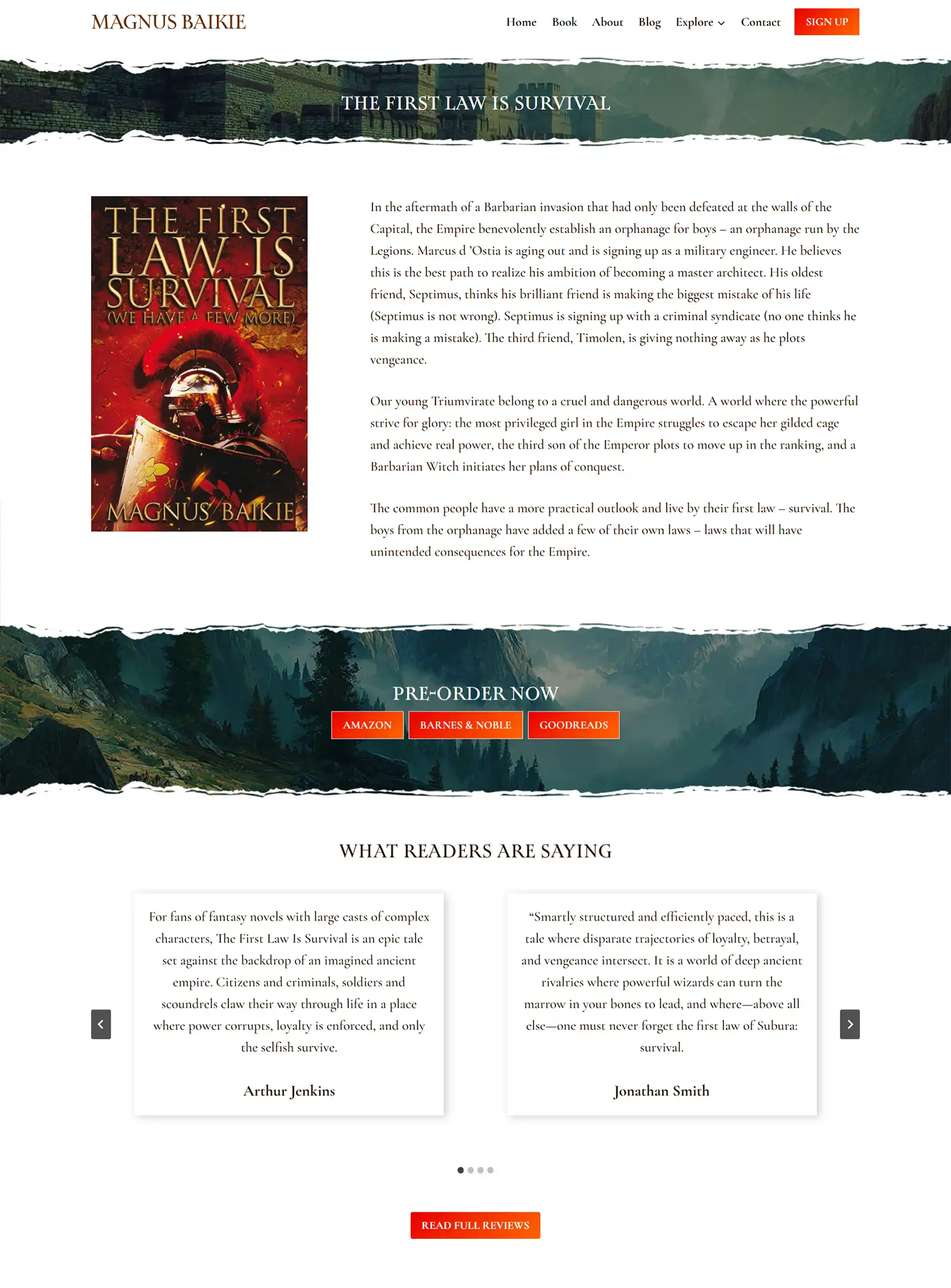 Fantasy Author Website: Magnus Baikie 5 Rocket Expansion Case Study Magnus Baikie Single Book 1