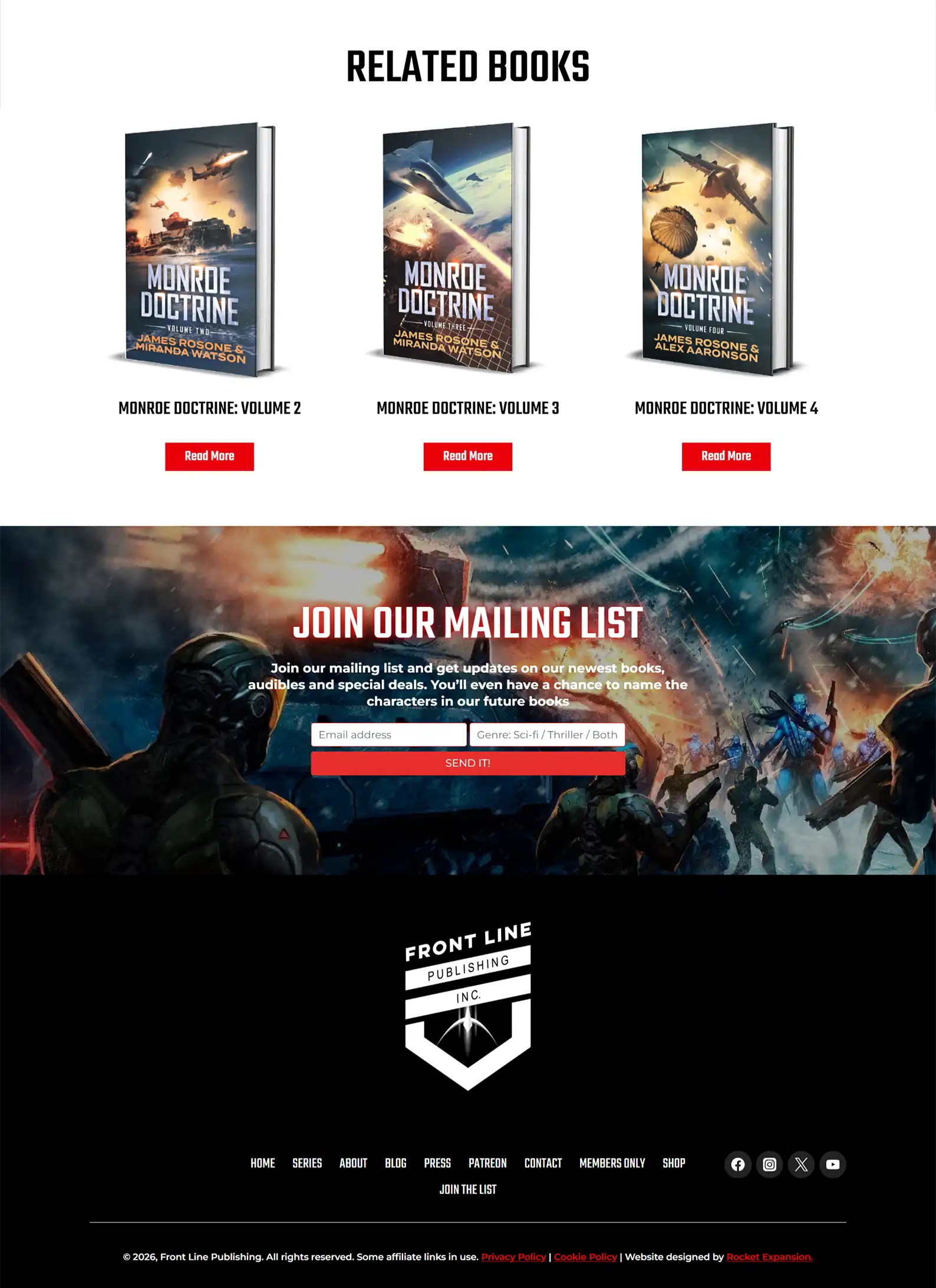 Military Thriller / Science Fiction Author Website: Front Line Publishing 10 2Rocket Expansion Case Study Front Line Publishing Book 2