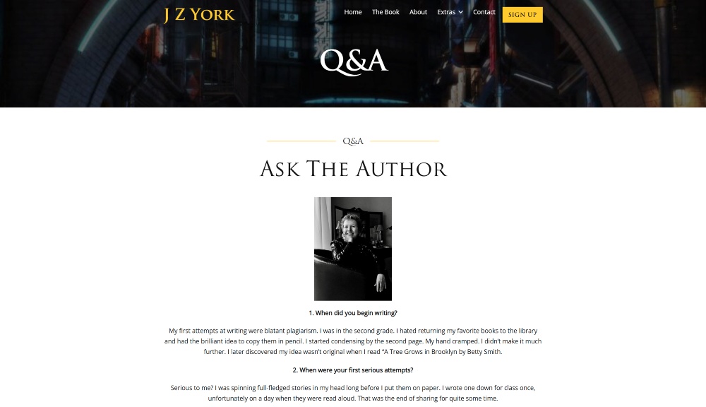 How to Turn Your Author Website Into a Fan Destination 19 BTS