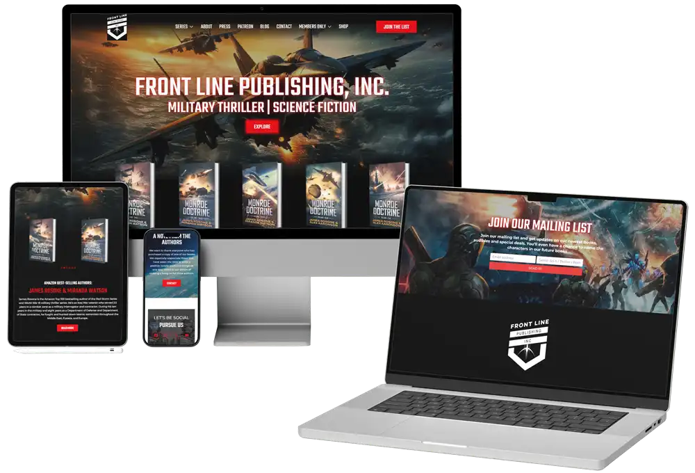 Rocket Expansion Case Study Front Line Publishing Device Mockups